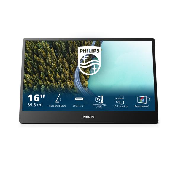 MON 15.6 IPS PORTABLE MONITOR 16B1P3302D/00USBC - immagine prodotto