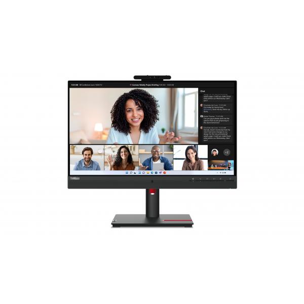 LENOVO MONITOR 23,8 LED IPS 16:9 FHD 6MS 250 CDM, PIVOT, USB-C HUB, WEBCAM, DP/HDMI, MULTIMEDIALE, SCATOLA DANNEGGIATA - immagine prodotto