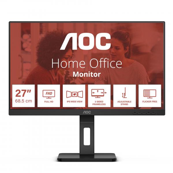 AOC MONITOR 27 LED IPS FHD 16:9 4MS 300 CDM, PIVOT, DP/HDMI, MULTIMEDIALE - immagine prodotto