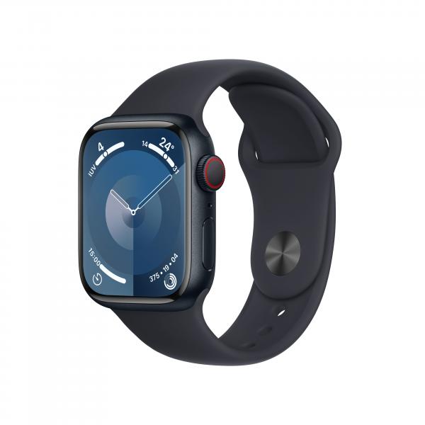 Apple Watch Serie 9 Cell 41mm Aluminium MidNight Sport Band MidNight M/L MRHT3QL/A 195949021961