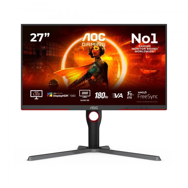AOC MONITOR GAMING 27 LED VA 16:9 5MS 700CDM 180 HZ PIVOT HDMI/DP - immagine prodotto