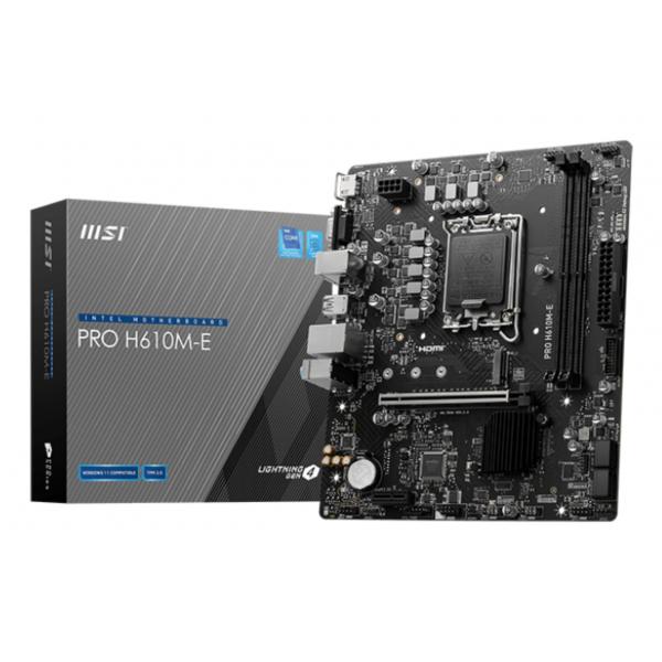 Msi Pro H610m-e Scheda Madre Intel