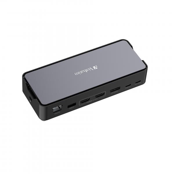 VERBATIM DOCKING STATION USB-C PRO MULTIPORT HUB 15 IN 1 HDMI PD 80W - immagine prodotto