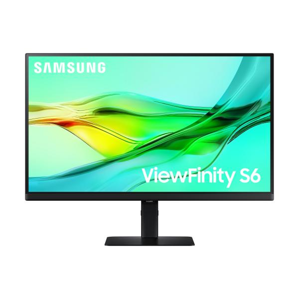 SAMSUNG MONITOR 27 LED IPS 16:9 QHD 5MS 350 CDM, PIVOT, USB-C DOCK, DP/HDMI, VIEWFINITY S6 S27D60U - immagine prodotto