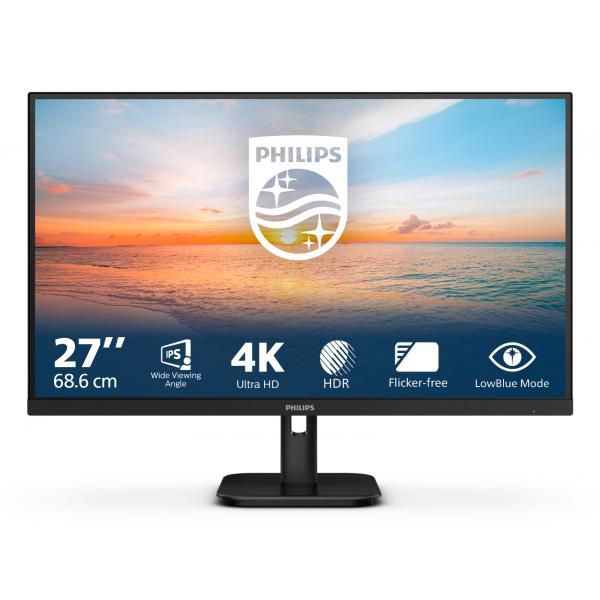 PHILIPS MONITOR 27 LED IPS 16:9 4K UHD 4MS 350 CDM, DP/HDMI, MULTIMEDIALE - immagine prodotto