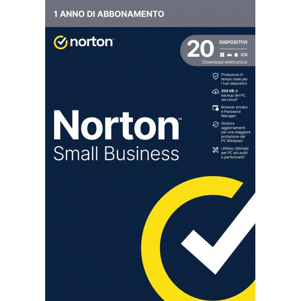 Symantec Backup 12 Antivirus - 20 Dispositivi 250 Gb