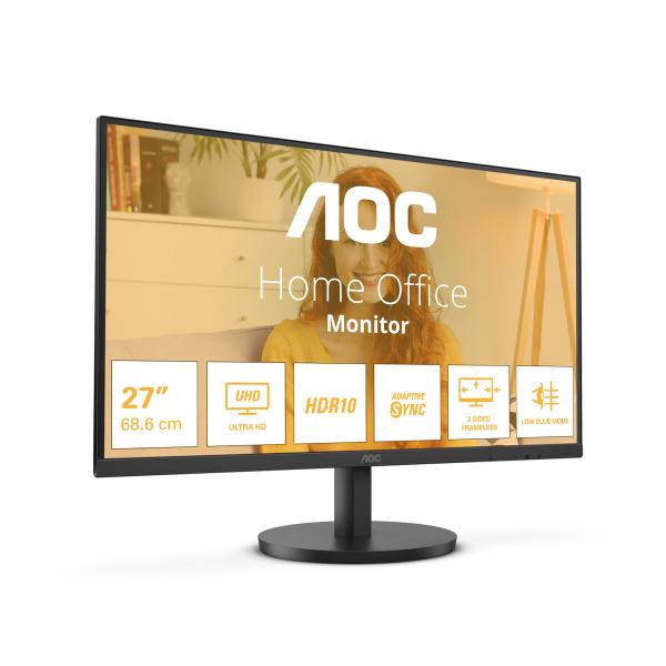AOC MONITOR 27 4K ULTRA HD IPS 16:9 4MS 300 CDM, DP/2HDMI - immagine prodotto