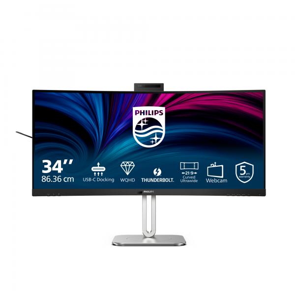 Philips 34b2u6603ch Monitor Curvo - 34″ Speaker
