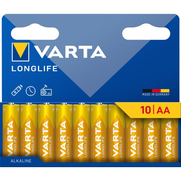 Varta Lr06 Batteria Aa Long Life 10 Pz
