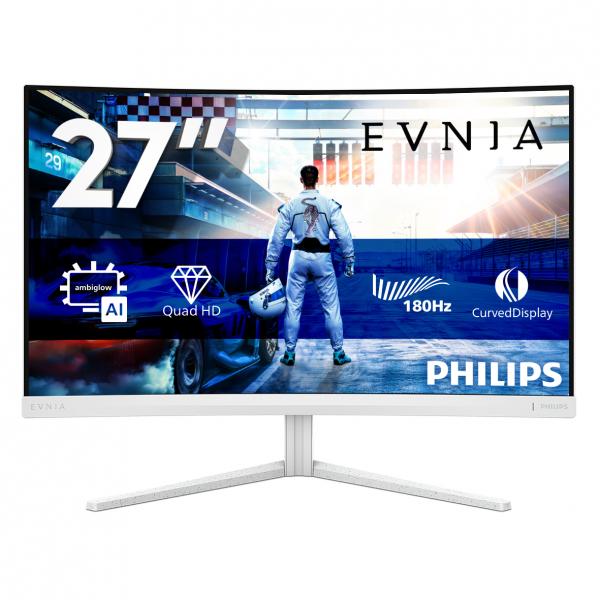 MON 27IPS 2K 180HZ BIANCO REG ALT 27M2C5501/00 2HDMI DP 1MS - immagine prodotto