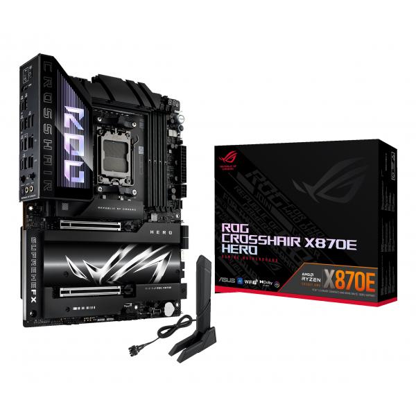 ASUS MB AMD X870E GAMING,ROG CROSSHAIR X870E HERO,LGA1718,X870E,USB4,MB - immagine prodotto
