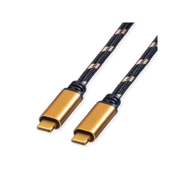 Cavo Usb 4 C-c 1mt M/m 100w 7680x4320 @60hz Pd 20v/5a 40gbps