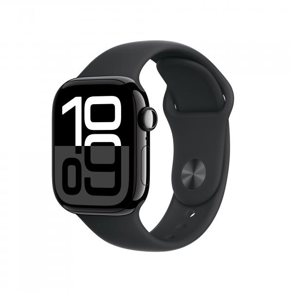 Apple Watch Serie10 Cell 42mm AC/J. Black SB/Black S/M ITA MWX63QL/A 195949566097