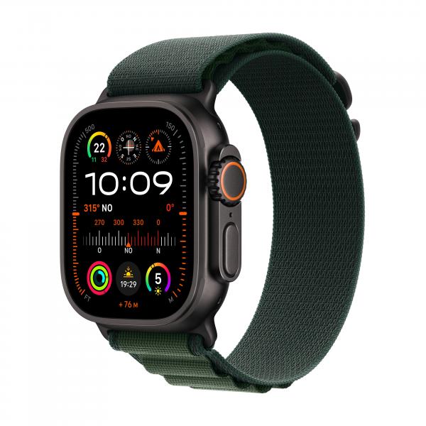 Apple Watch Ultra2 Cell 49mm TC/Black AP/Dark Green S ITA MX4Q3TY/A 195949583827