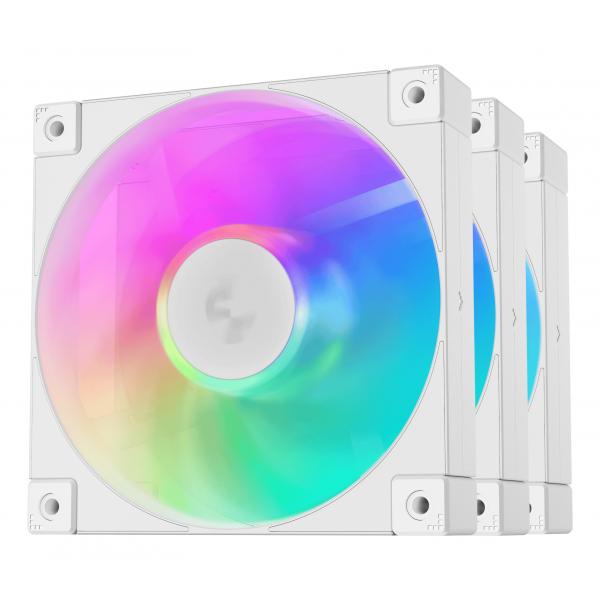 Deepcool Bianca Ventola Fd12 Argb 120Mm Tripla - Immagine 2
