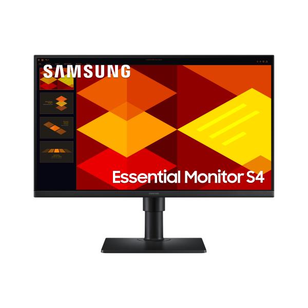 SAMSUNG MONITOR 24 LED IPS 16:9 FHD 5MS 250 CDM 100hz, PIVOT, DP/HDMI, MULTIMEDIALE, S4 S24D406 - immagine prodotto