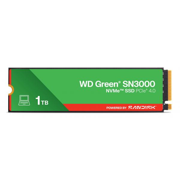 WESTERN DIGITAL SSD GREEN 1TB SN3000 M.2 NVME - immagine prodotto