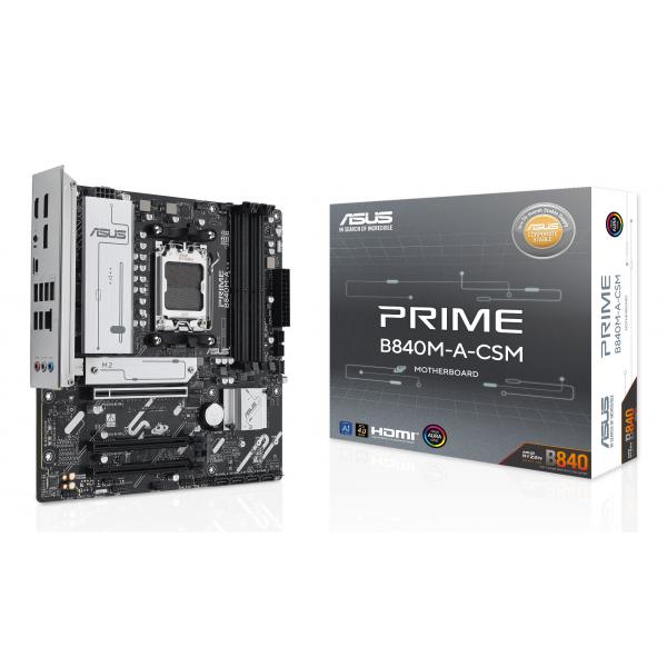 ASUS MB AMD B840MA, DDR5, PRIME B840M-A-CSM, AM5, B840, USB, MB, M2/SATA - immagine prodotto