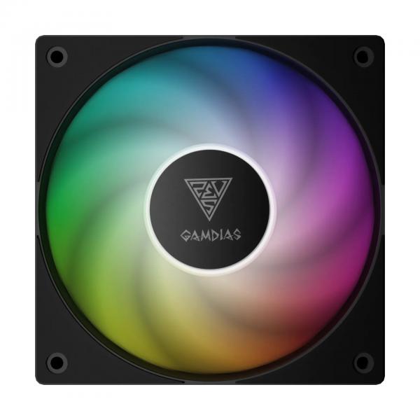 Notus m1-1201 argb sistema di raffreddamento per computer processore kit di raffreddamento a liquido 12 cm nero 1 pz - Immagine 2