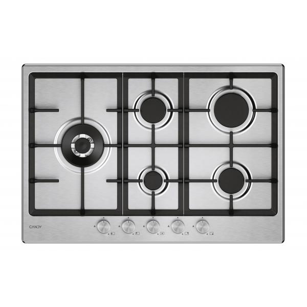 Candy CHG7WL4WTX Piano cottura gas 5 fuochi cm 75 Inox 8059019092805