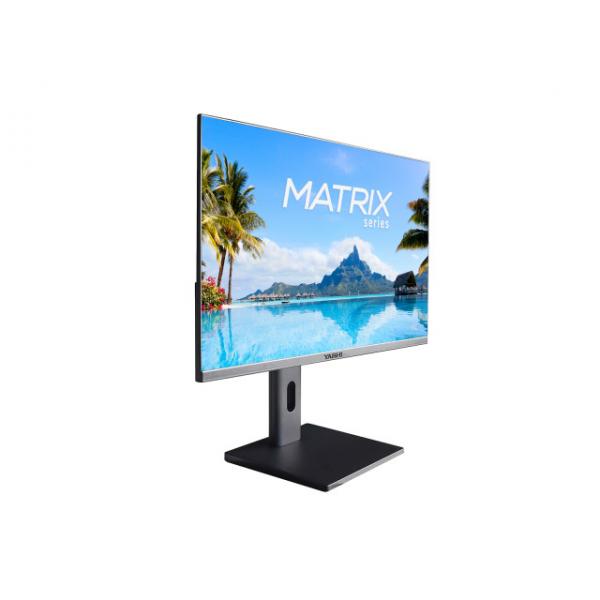YASHI MONITOR 23,8 LED VA 16:9 FHD 4MS 300CDM, REG ALTEZZA, VGA/HDMI, MULTIMEDIALE - immagine prodotto