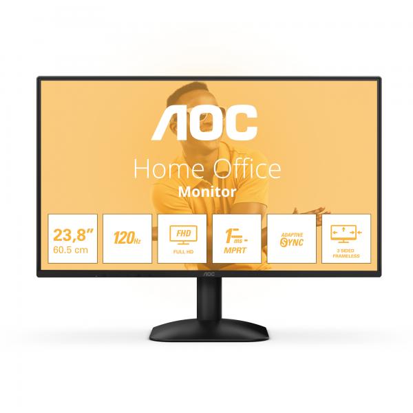 AOC MONITOR 23,8 LED IPS FHD 16:9 4MS 300 CDM 120Hz, VGA/HDMI - immagine prodotto