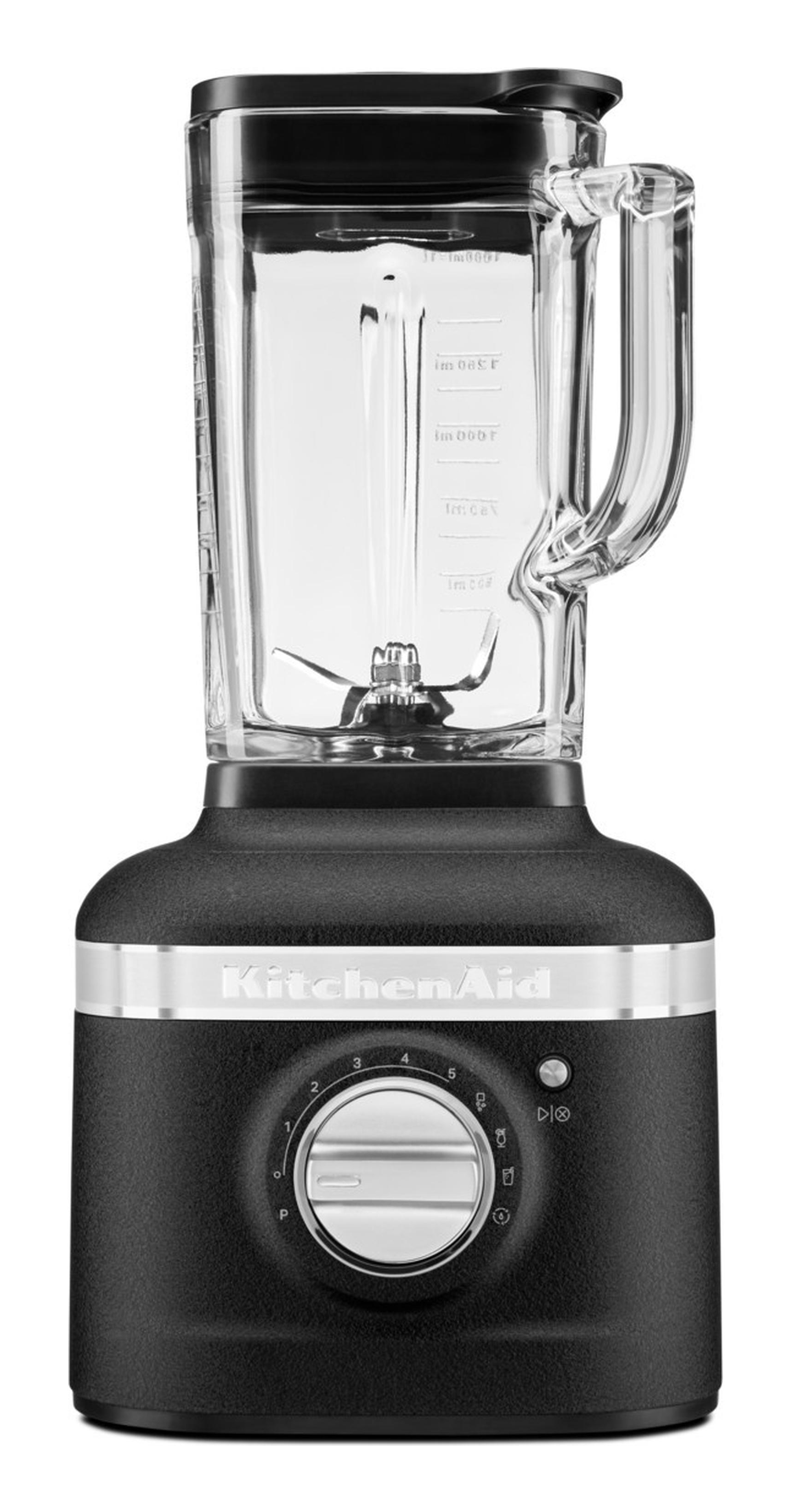 immagine di FRULLATORE KITCHENAID 5KSB4026EBK, Potenza 1200 W, Caraffa da 1.4 l, 5 velocità, Vetro, Asimmetrica in acciaio inox, CAST IRON BLACK