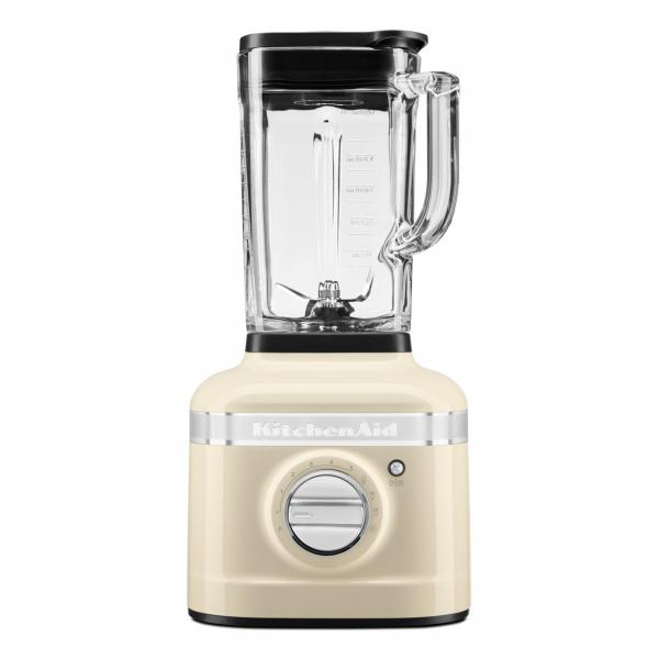 FRULLATORE KITCHENAID 5KSB4026EAC, Potenza 1200 W, Caraffa da 1.4 l, 5 velocità, Vetro, Asimmetrica in acciaio inox, crema