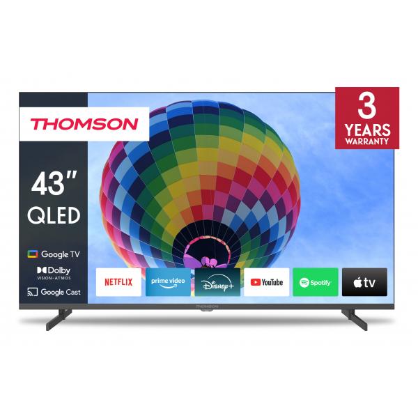 TV 43 THOMSON UHD SMART 4K QLED T2/C2S2 GOOGLE TV - immagine prodotto
