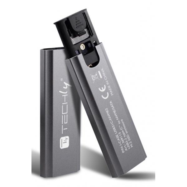 I-case usb31c-nvme2 contenitore di unità di archiviazione box esterno ssd nero m.2 - Immagine 2