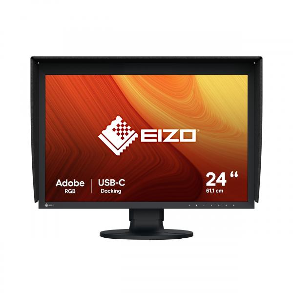 EIZO MONITOR 24", 16:10, 1920X1200, WIDE GAMUT, IPS LCD, CALIBRATION SENSOR, 400 CD/SQM, USB-C (DISP - immagine prodotto