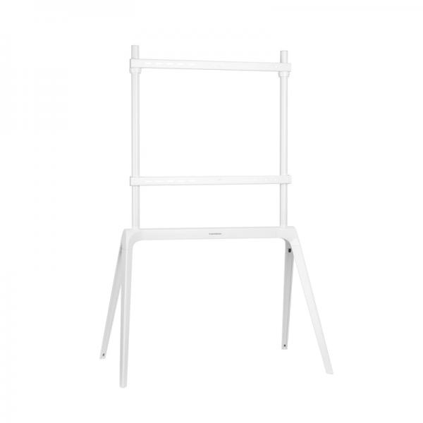 STAFFA PAVIMENTO PER TV 55-86 LOAD 60KG 600X400 BIANCO METAL - immagine prodotto