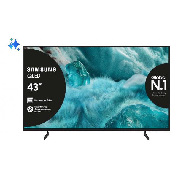 TV 43 SAM 4K UHD QLED SMART LAN DVT2 DVBS2 HDR10 ITALIA QLED - immagine prodotto