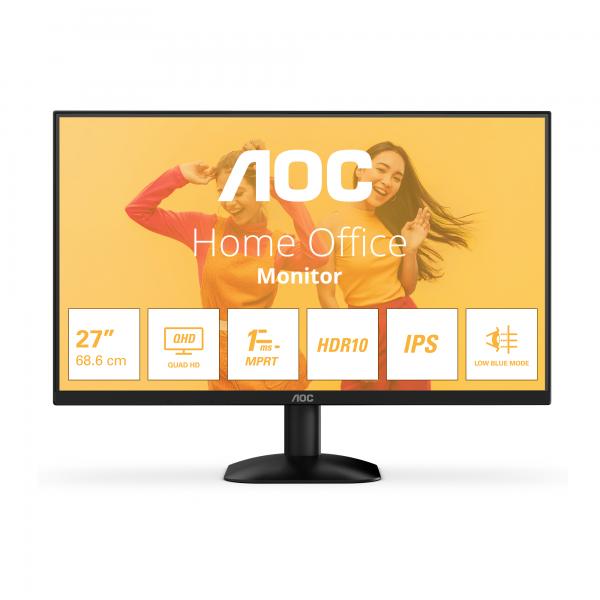 AOC MONITOR 27 LED IPS QHD 16:9 1MS 300 CDM, DP/HDMI - immagine prodotto