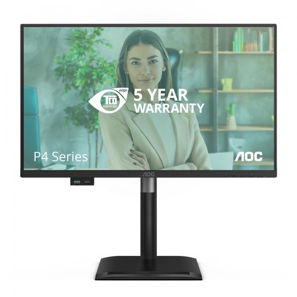 AOC MONITOR 23,8 LED IPS FHD 16:9 4MS 120hz, REG ALTEZZA, DP/HDMI, MULTIMEDIALE - immagine prodotto