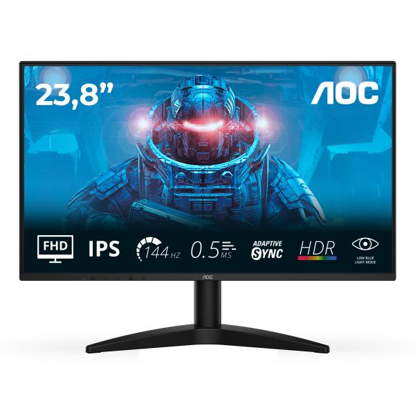 AOC MONITOR 23,8 LED IPS FHD 16:9 4MS 144hz 250 CDM, DP/HDMI - immagine prodotto