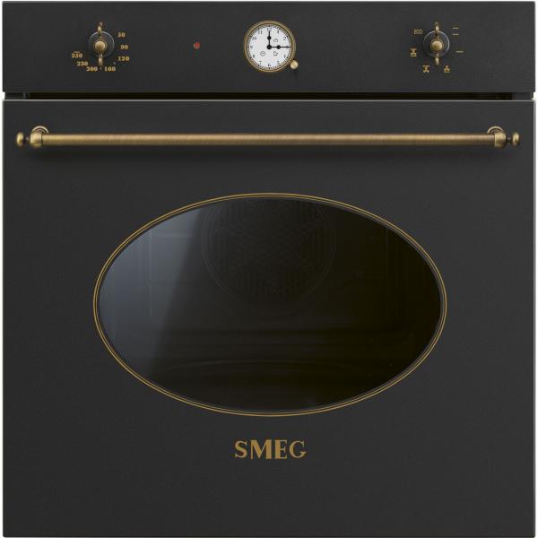 Smeg Incasso SF68C1AO FORNO 72LT MULTI6 VENT ANTRACITE RUSTICO 8017709351281