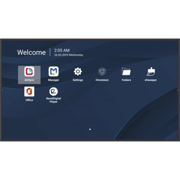 MON 43DS UHD MM DVI HDMI VESA 4K 500NIT 8GB 32GB ANDR 14 24/7 PD65W - immagine prodotto