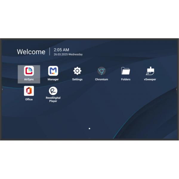 MON 75DS UHD MM DVI HDMI VESA 4K 500NIT 8GB 32GB ANDR 14 24/7 PD65W - immagine prodotto