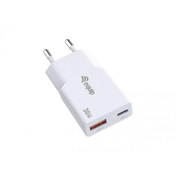 Equip Gan 2 Caricabatterie - 30w Usb-c Usb-a