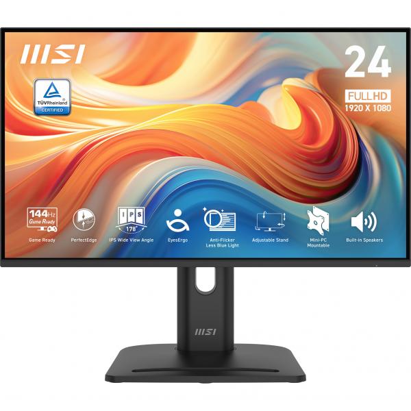 MON 23,8IPS FHD BK MM PIVOT H/DP/V MSI PRO MP245PG E14 144HZ TILT - immagine prodotto