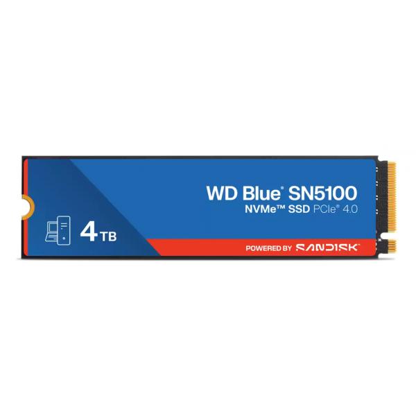 WESTERN DIGITAL SSD BLUE 4TB SN5100 PCIE 1000GB M2 - immagine prodotto