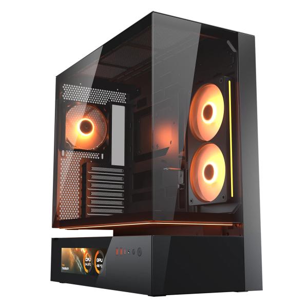 Cougar Nero Cfv235 Vision (Atx, Matx, Mini-Itx), Case Pc, - Immagine 3