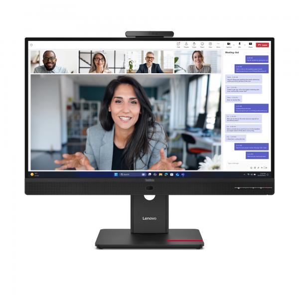 MON 23.8IPS HDMI VGA DP BK MM USBC T24-4V 3Y USBC 15W WEBCAM VOIP - immagine prodotto