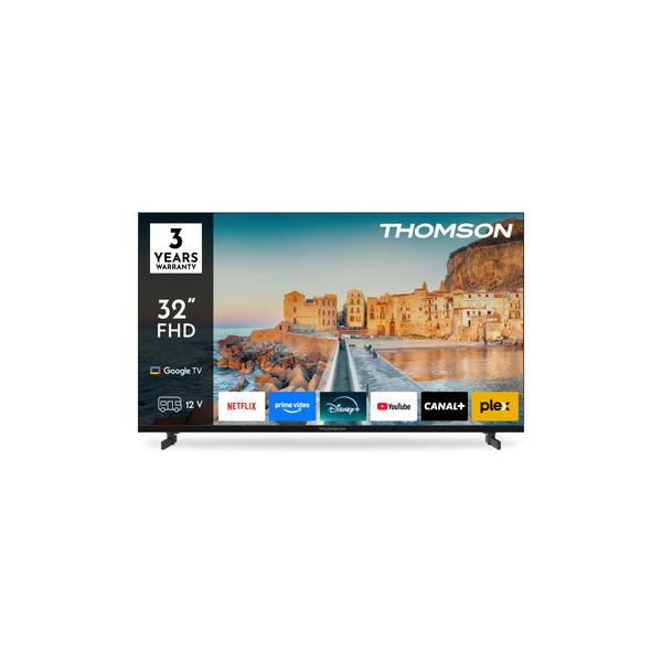 TV 32 THOMSON LED SMART GOOGLE TV T2/C2S2 GOOGLE TV ADATT. 12V - immagine prodotto