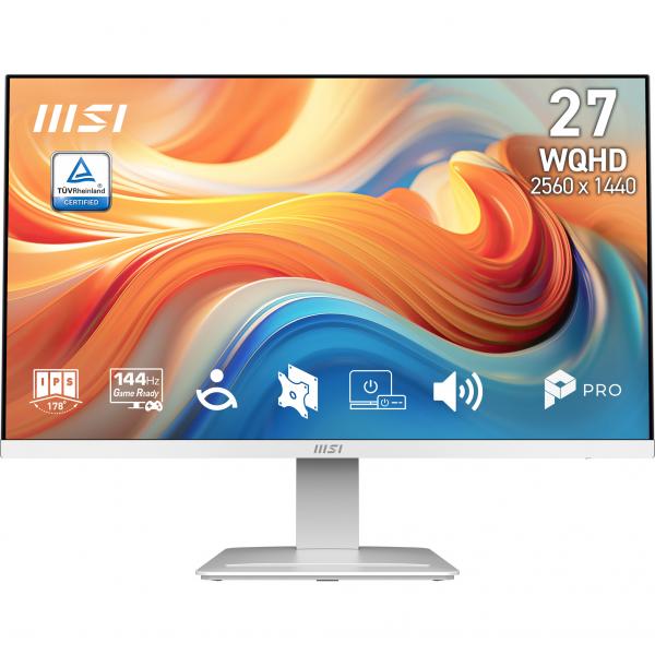 MSI MONITOR 27 LED IPS WQHD 16:9 144Hz 1ms, HDMI/DP, MULTIMEDIALI, BIANCO - immagine prodotto