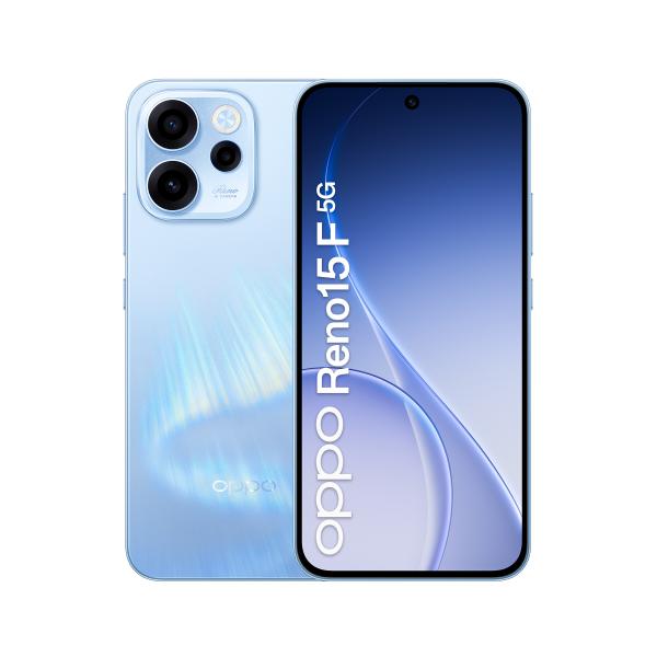 OPPO SMARTPHONE RENO 15F 5G 8 256GB AURORA BLUE - immagine prodotto