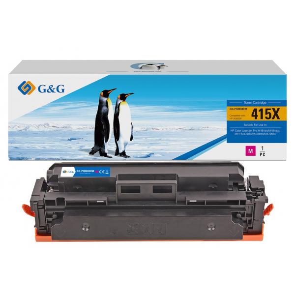 Toner G&g Hp W2033x(415x) M 6000 Pag