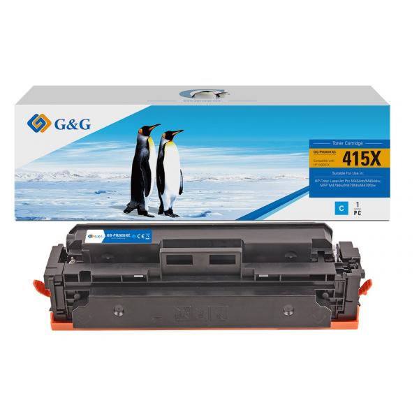 Toner G&g Hp W2031x(415x) C 6000 Pag