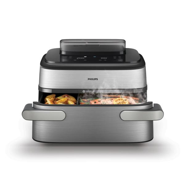 Philips Ped NA565/02 AIRFRYER 9.5 LT DIGIT. DIVISORE REMOVIBILE FUNZ. VAPORE SERIE 5000 8720389077661